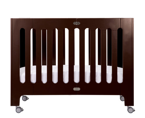 alma papa convertible folding cot bed + mattress