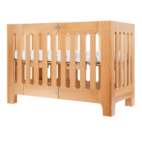 alma papa convertible folding cot bed + mattress