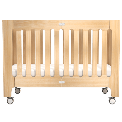 alma max standard convertible cot bed + mattress