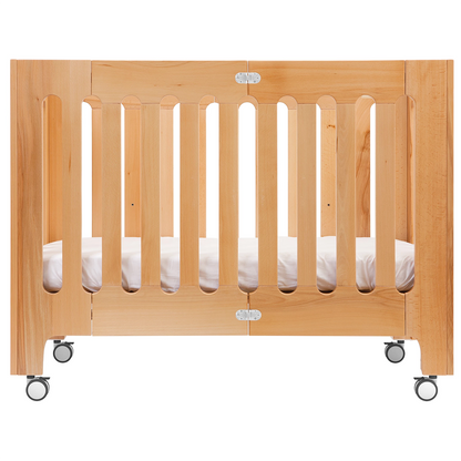 alma papa convertible folding cot bed + mattress