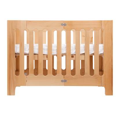 alma papa convertible folding cot bed + mattress