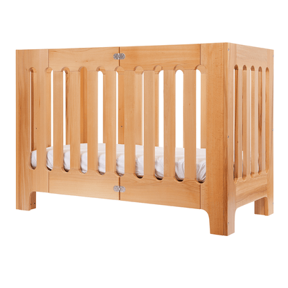alma papa convertible folding cot bed + mattress