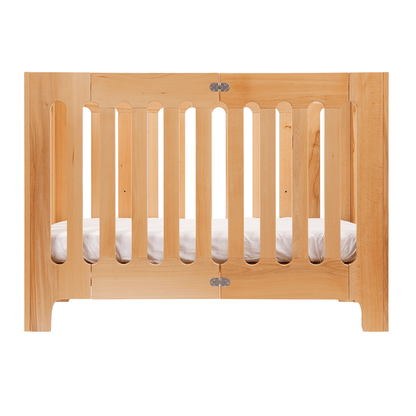 alma papa convertible folding cot bed + mattress
