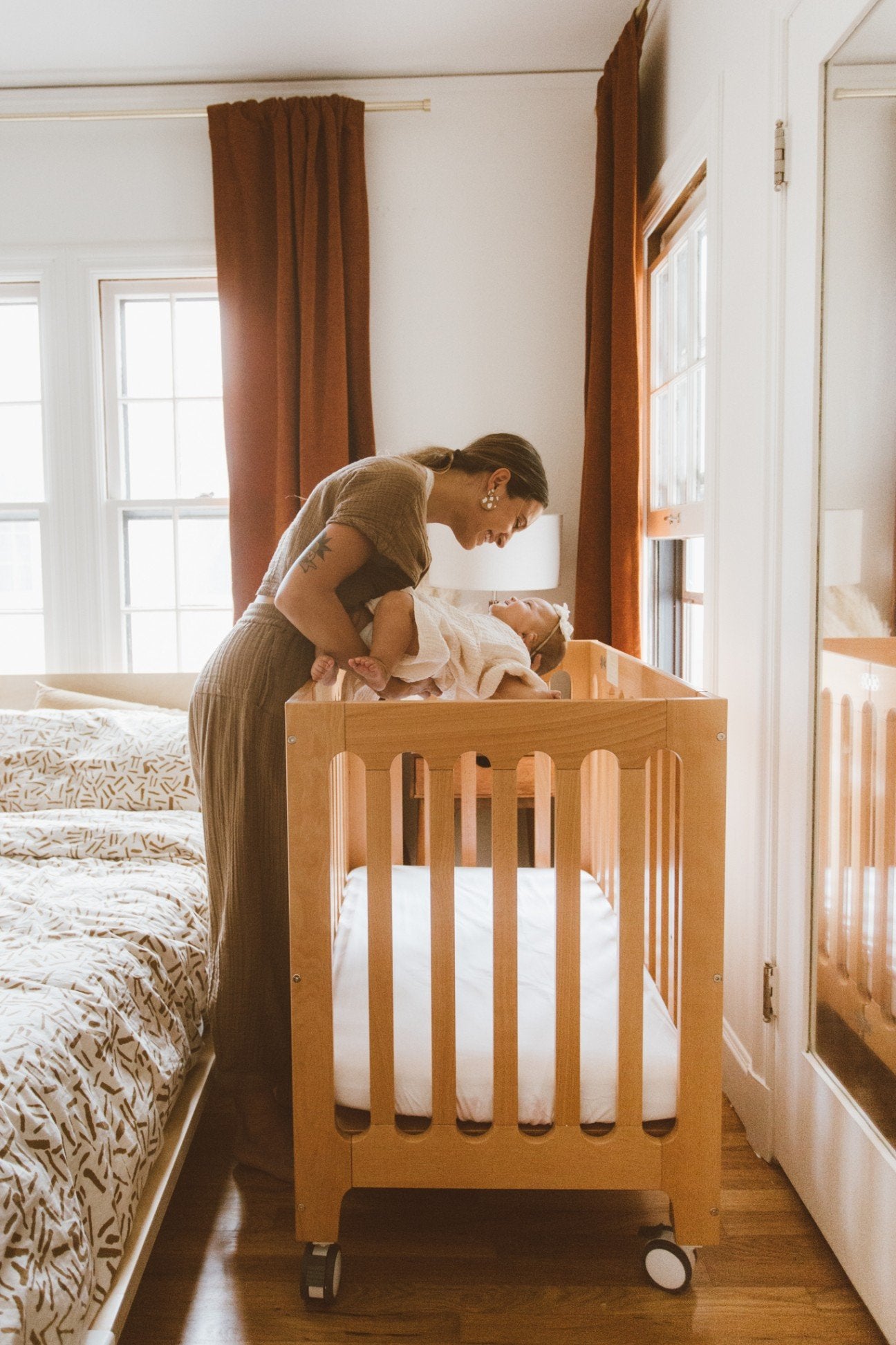 alma grow cot + mattress