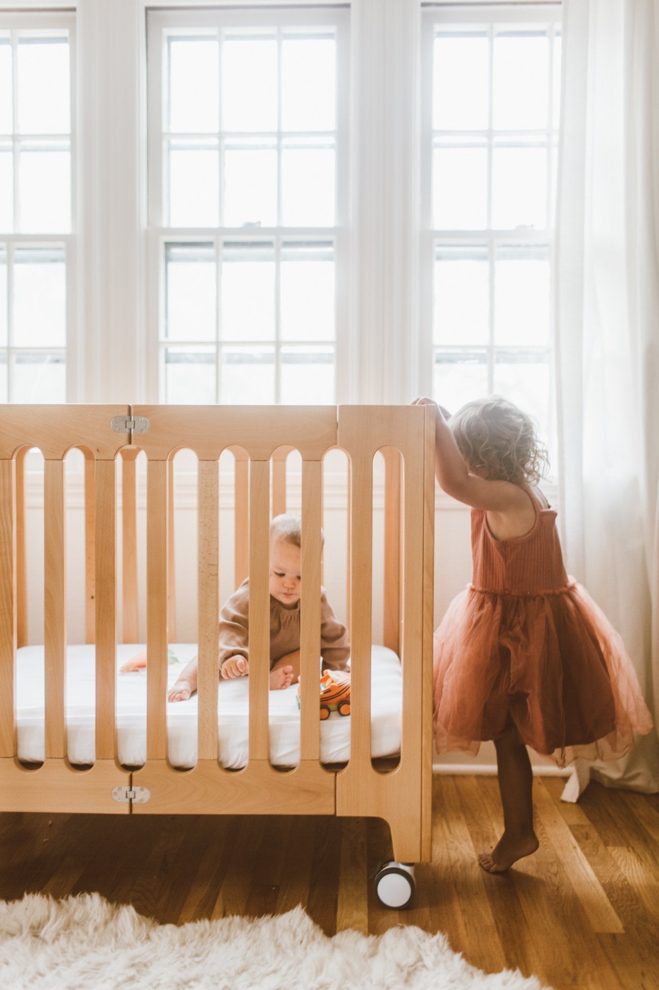 alma grow cot + mattress